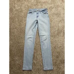 Levi 721 Jeans Womens 27 Blue Skinny Fit High Rise Western Outdoor USA